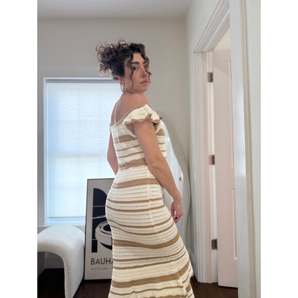 JLUXLABEL Corazon Ruffle Skirt Set — Beige (L/XL) NWT - Picture 6 of 7